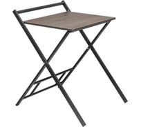 Складной компьютерный стол GreenWeen 600 мм, черный/дуб графит GW-PCT600B-L-G