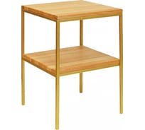 Журнальный столик GreenWeen NORMAN, золотой/дуб GW-N-W-G