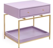 Прикроватная тумба GreenWeen KARIN, золотой/Dusty Purple GW-NS-KARIN-G-MDF-DP