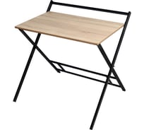 Складной компьютерный стол GreenWeen 800 мм, черный/дуб бардолино GW-PCT800B