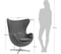 Кресло BRADEX EGG CHAIR светло-серый кашемир FR 0258 9