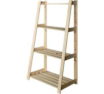 Стеллаж ООО Торгснаб Горка 4 полки 1500x1040x480 мм из массива хвои 00-00000235