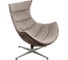 Кресло BRADEX LOBSTER CHAIR латте искусственная замша, коричневый прессованная кожа FR 1049 1