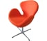 Кресло BRADEX SWAN CHAIR оранжевый кашемир FR 0262 1