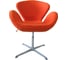 Кресло BRADEX SWAN CHAIR оранжевый кашемир FR 0262 2