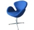 Кресло BRADEX SWAN CHAIR синий кашемир FR 0261 1