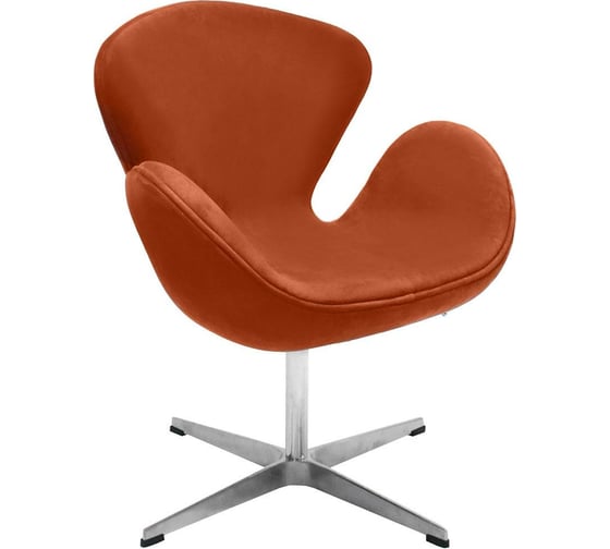 Кресло BRADEX SWAN CHAIR терракотовый, искусственная замша FR 0655 1