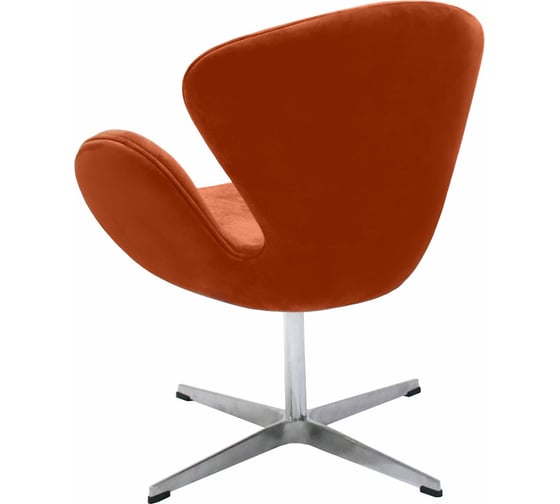 Кресло BRADEX SWAN CHAIR терракотовый, искусственная замша FR 0655