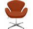 Кресло BRADEX SWAN CHAIR терракотовый, искусственная замша FR 0655 2