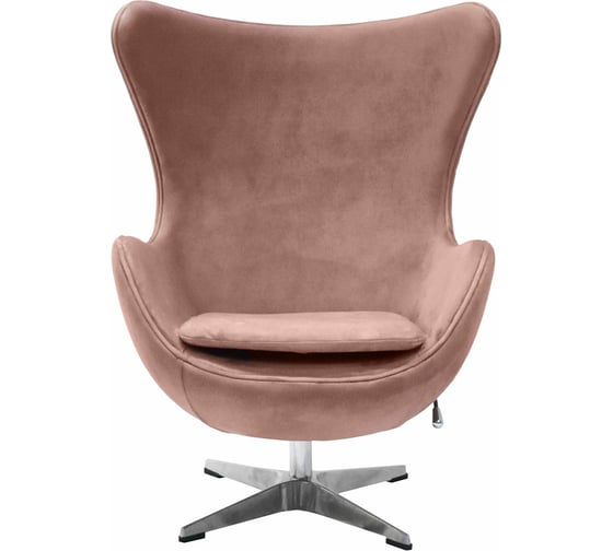 Кресло BRADEX EGG CHAIR пыльно-розовый, искусственная замша FR 0648
