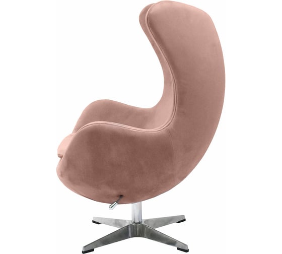 Кресло BRADEX EGG CHAIR пыльно-розовый, искусственная замша FR 0648