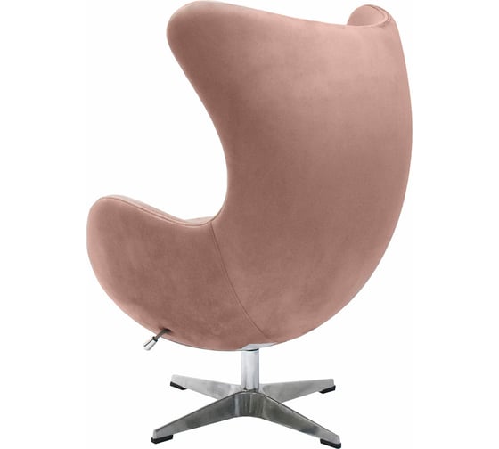 Кресло BRADEX EGG CHAIR пыльно-розовый, искусственная замша FR 0648