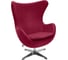 Кресло BRADEX EGG CHAIR винный, искусственная замша FR 0643 1