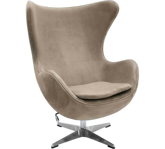 Кресло BRADEX EGG CHAIR латте, искусственная замша FR 0647 1