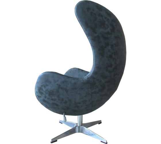 Кресло BRADEX EGG CHAIR черный матовый с эффектом состаренной кожи FR 0255