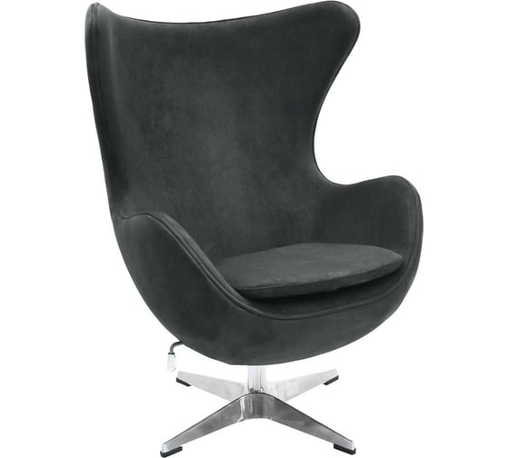 Кресло BRADEX EGG CHAIR графит, искусственная замша FR 0642