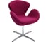 Кресло BRADEX SWAN CHAIR винный, искусственная замша FR 0651 1