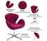 Кресло BRADEX SWAN CHAIR винный, искусственная замша FR 0651 6