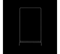 Вешалка гардеробная ЗМИ Радуга 1, цвет черный ВГАР1 Ч