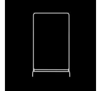 Вешалка гардеробная ЗМИ Радуга 1, цвет белый ВГАР1 Б