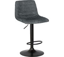 Стул барный TRAVIS DOBRIN цвет сиденья серый (VIVALDI15), цвет основания черный LM-5037_B-M_VIVALDI15