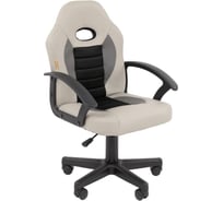 Кресло CHAIRMAN Kids 111 экокожа серый 00-07202590