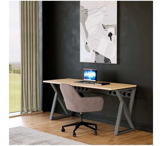 Стол трансформер письменный MAKE MEBEL РОСТА СПК 1600х650х740, Дуб Виченца 9016 1