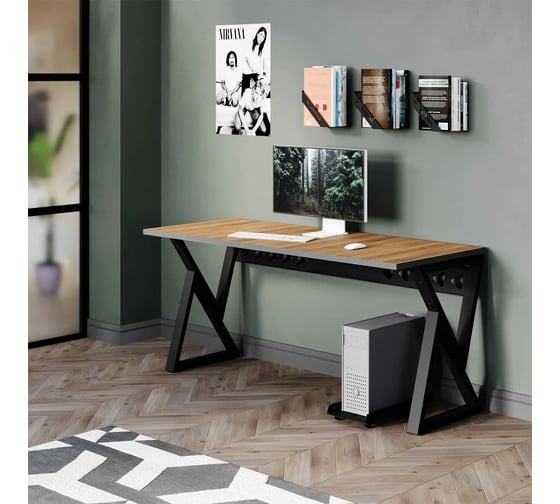 Стол трансформер письменный MAKE MEBEL РОСТА СПК 1600х650х740 Орех Дижон 9016 1