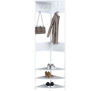 Прихожая угловая MAKE MEBEL вешалка напольная Лофт ПВУ 500х500х2000 Белый 9016