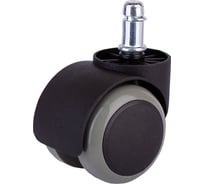 Ролик двойной со штифтом Стройбат d11 50мм пласт/рез, серый/черный 8 шт, 556300