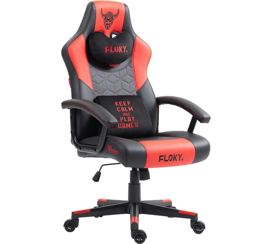 Кресло геймерское Floky Huginn Red 1