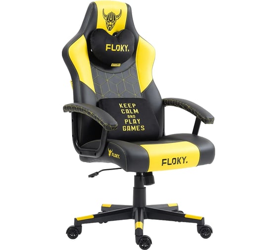 Кресло геймерское Floky Huginn Yellow 1