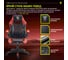 Кресло геймерское Floky NEXUS Black-Red 23