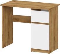 Стол письменный Арника 900 Денвер, дуб золотой, белый шагрень 00-00166400