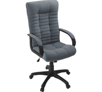 Кресло Фабрикант Атлантис, Ткань, Velur серый, ТГ, PL 680, PL-2, ролик ст. 4600812049912