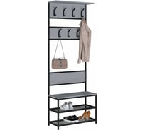 Вешалка напольная MAKE MEBEL Лофт ПВ 750х320х2000 Вулканический серый 9005