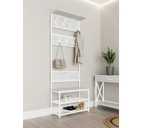 Вешалка напольная MAKE MEBEL Лофт ПВ 750х320х2000 Белый бетон пайн 9005