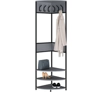 Вешалка напольная MAKE MEBEL Лофт ПВ 500х500х2000 Вулканический серый 9005