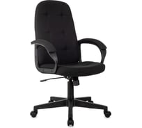 Кресло руководителя Бюрократ CH 002 Fabric черный 3C11 крестов. пластик 2049326