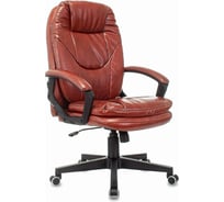 Кресло руководителя Бюрократ CH-868N коричневый Boroko-37 экокожа крестов. пластик 1535020