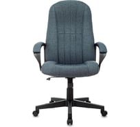 Кресло руководителя Бюрократ T-898 темно-синий 38-416 крестов. пластик 1795532