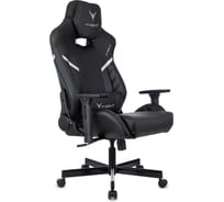 Кресло игровое Бюрократ Knight Thunder 5X черный экокожа крестов. металл 1941738