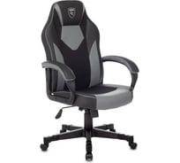 Кресло игровое Бюрократ Zombie GAME 17 черный/серый ткань/эко.кожа крестов. пластик 1609509