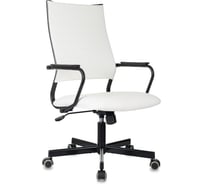 Кресло руководителя Бюрократ CH BALANCE белый экокожа крестов. металл черный 2136047