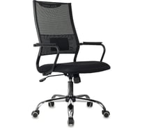 Кресло руководителя Бюрократ CH Balance SL черный Elastic-102 сетка/ткань крестов. металл хром 2129765