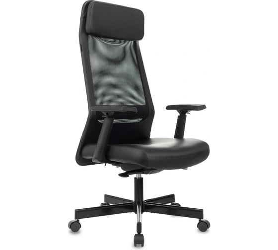 Кресло эргономичное Бюрократ T-995 черный TW-01 экокожа/сетка с подголов. крестов. металл черный 460699 1