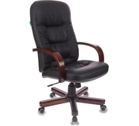 Кресло руководителя Бюрократ T-9908 черный кожа крестов. металл/дерево 1019512