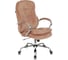 Кресло руководителя Бюрократ T-9950SL Fabric светло-коричневый Velvet 90, крестовина металл, хром 1699690 2