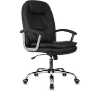 Кресло руководителя Бюрократ CH-868SL черный экокожа, крестовина металл, хром 2094048