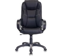 Кресло руководителя Бюрократ CH-839 черный Leather Black экокожа, крестовина пластик, 1088448